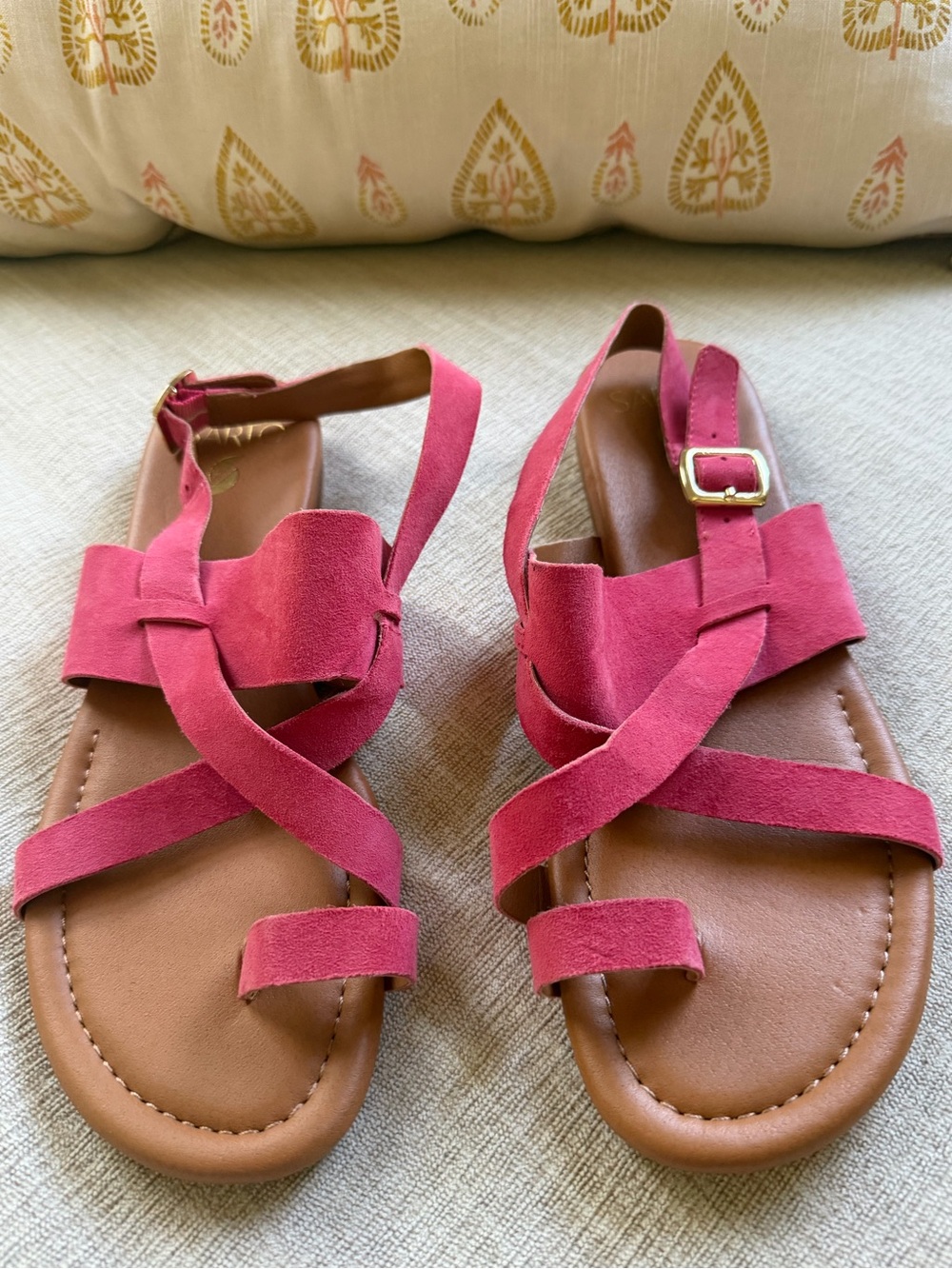 Franco Sarto Gia Hot Pink Sandals. Women's Size 9.5. - Picture 2 of 11